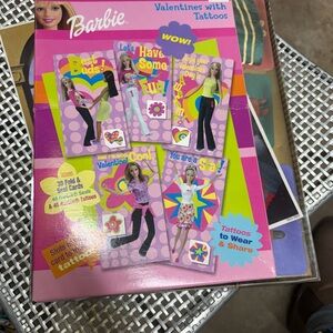 Barbie Fun Design Valentine's Cards with Tattoos